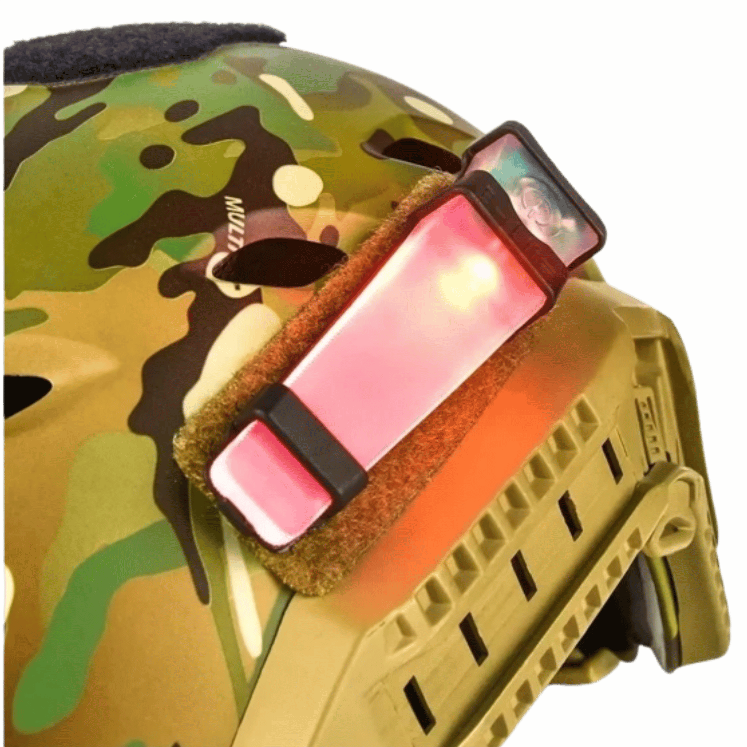ISG Tactical Suya Dayanıklı Kırmızı LED Taktik Kask Lambası