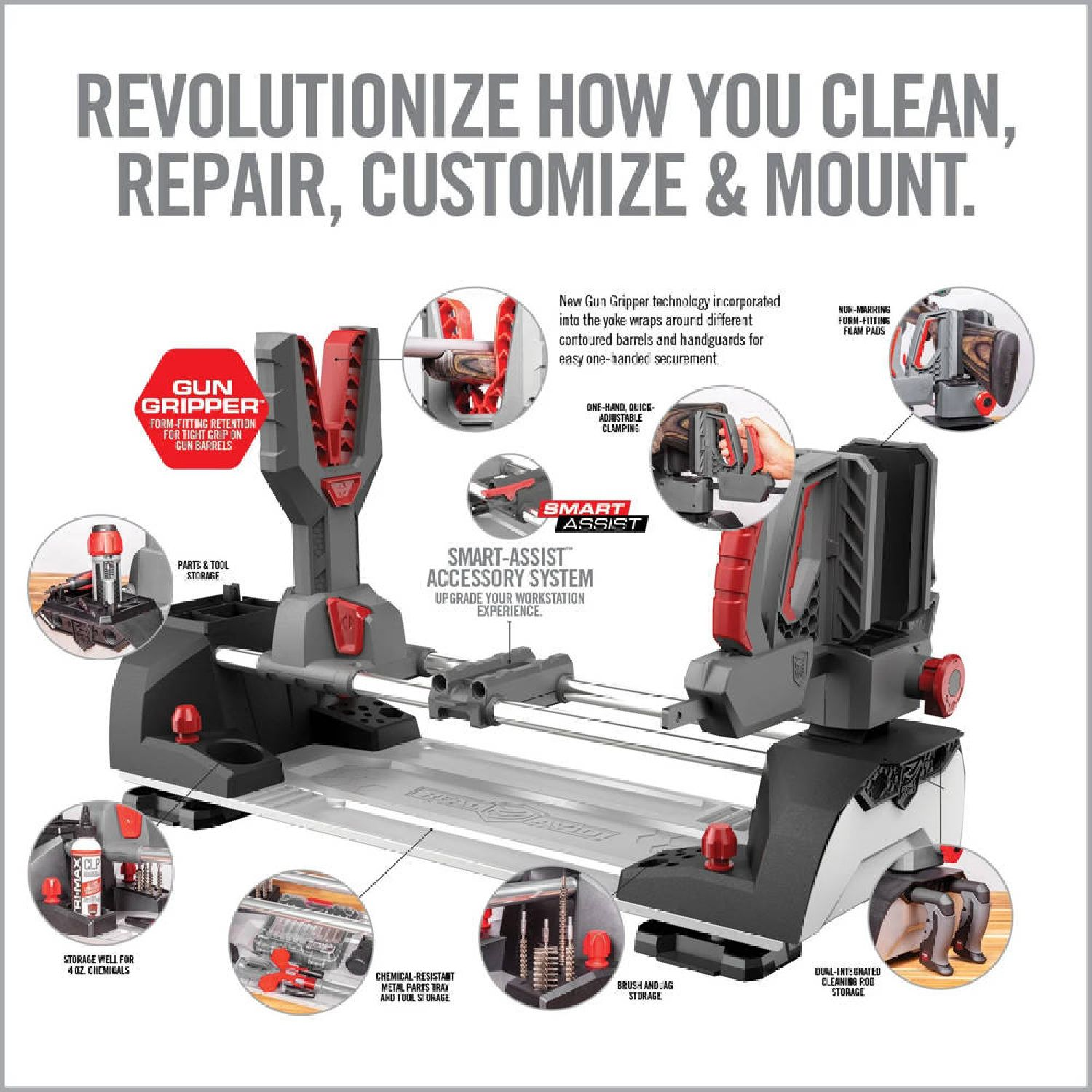 REAL AVID Master Gun Workstation® Tüfek Bakım Yatağı