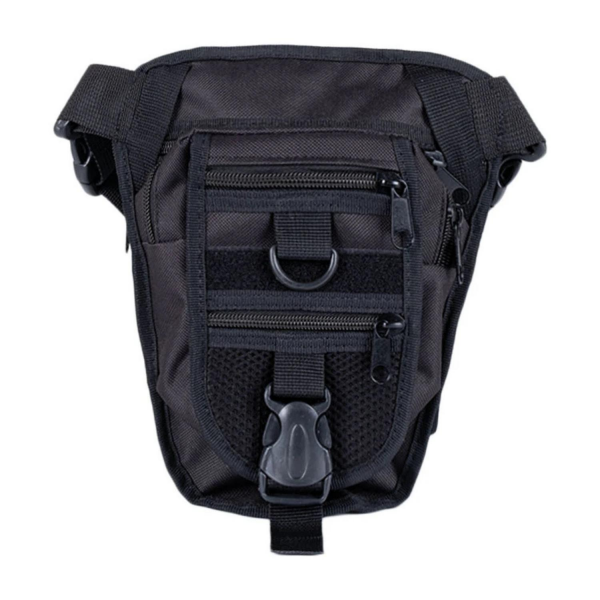 ISG Tactical Bacak Çantası - Siyah, 4 Cepli Ayarlanabilir Model