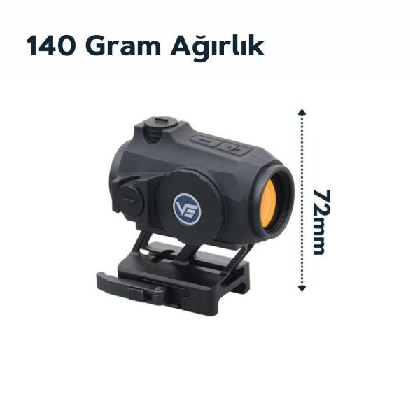 Maverick-IV 1x20 Mini Reflex Sight MIL RUBBER SIYAH