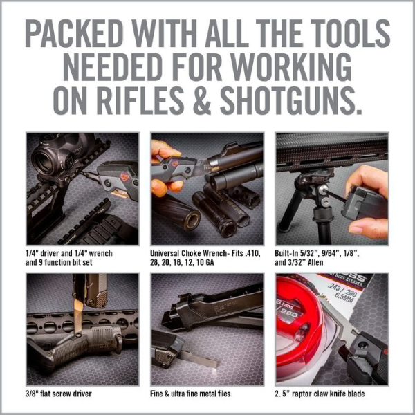 REAL AVID Gun Tool Pro® 30-IN-1 GUN MULTI-TOOL FOR RIFLES & SHOTGUNS