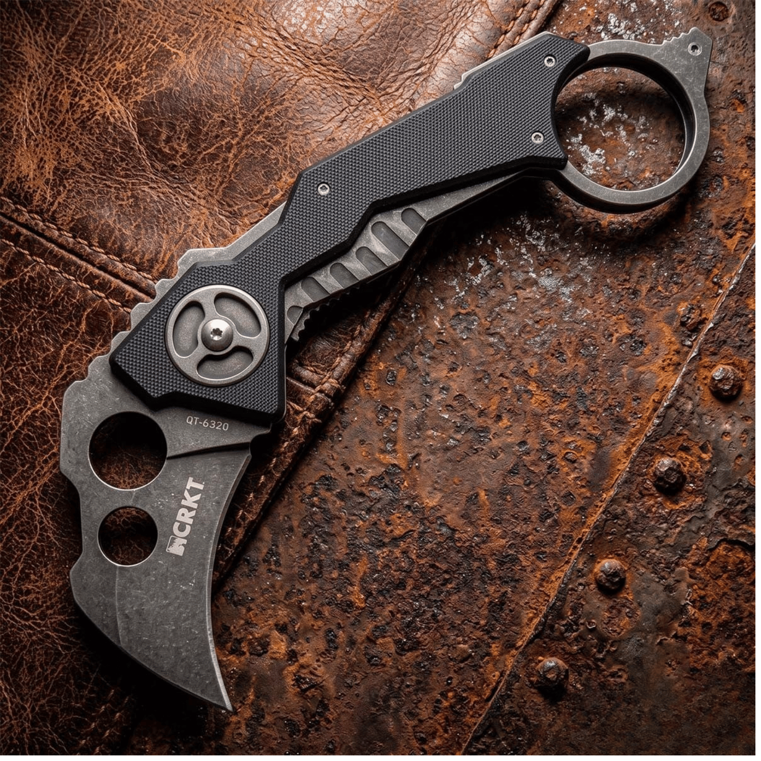 CRKT Calvin Stonewash Karambit Çok Amaçlı Dayanıklı Çakı