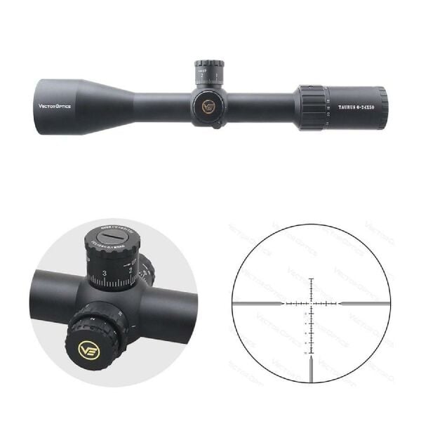 Vector Optics TAURON 6-24X50 HD SFP Tüfek Dürbünü