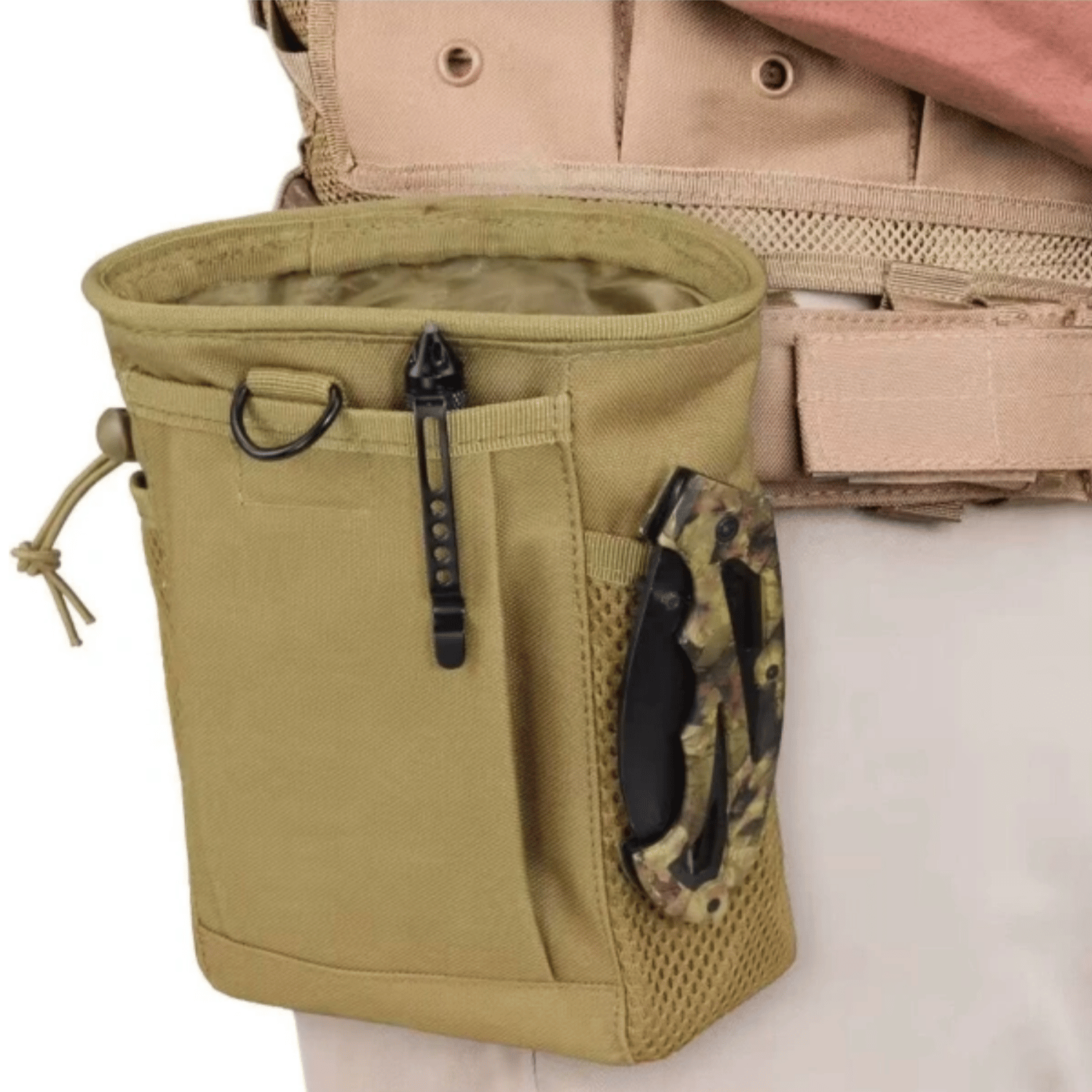 ISG Tactical 19 cm Desert MOLLE Çok Amaçlı Taktik Çanta