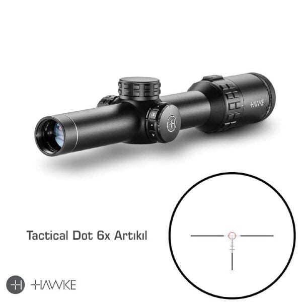 HAWKE Frontier 30mm SFP 1-6x24 IR (Tactical Dot 6x) Yivli Tüfek Dürbünü 18402