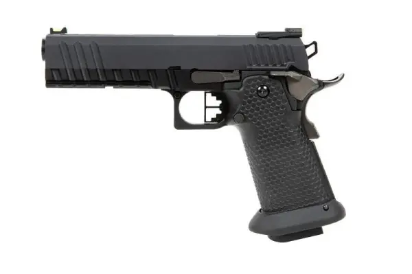 AW HX2003 Black Ace Hi-Capa Full Metal GBB Airsoft Tabanca
