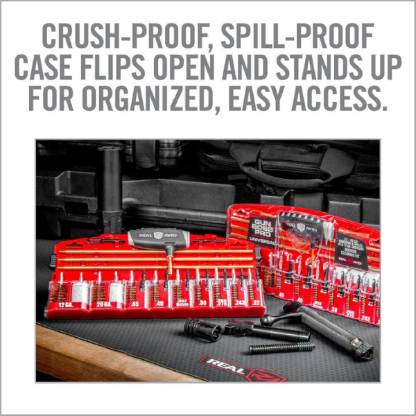 REAL AVID Gun Boss® Pro - Universal Cleaning Kit Profesyonel için Harbi Seti