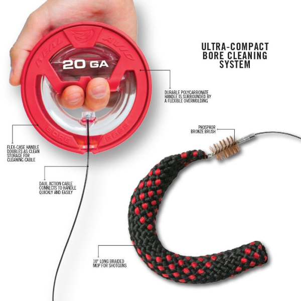 REAL AVID Bore Boss® 20cal WORLD’S EASIEST BORE CLEANER Namlu Temizleyici