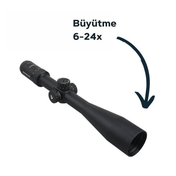 Victoptics S4 6-24X50 FFP Tüfek Dürbünü OPFF-02