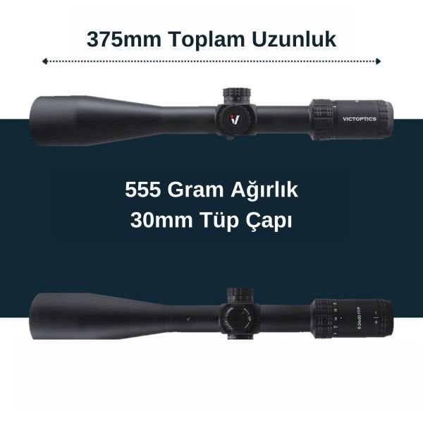 Victoptics S4 6-24X50 FFP Tüfek Dürbünü OPFF-02