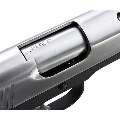 AW COLT 1911 COMPACT Silver Slide Full Metal Airsoft GBB Tabanca NE1003