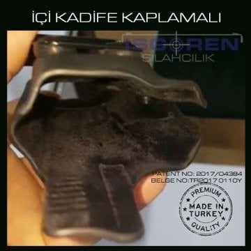 GLOCK KYDEX Tabanca Kılıfı - Kadife kaplamalı