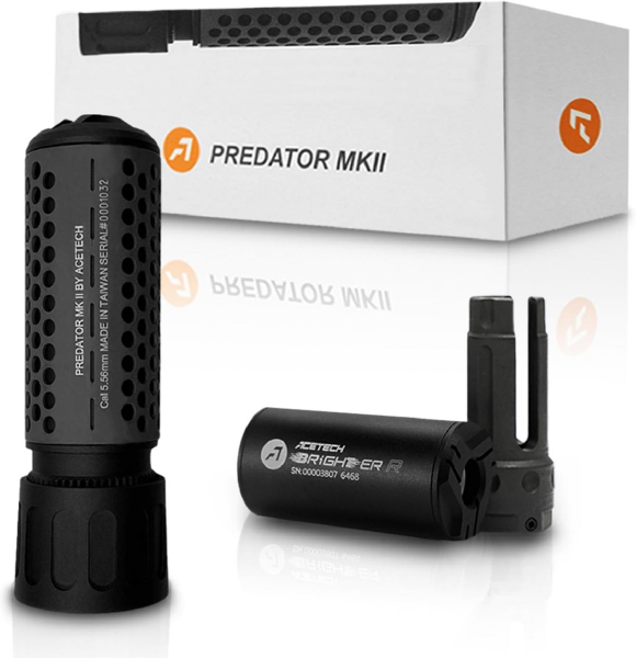 ACETECH PREDATOR MKII SIYAH QD + BRIGHTER R + Tabanca ve Tufek Adaptor SET