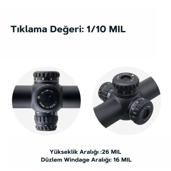Continental x6 5-30x56 MBR FFP 34mm Uzun mesafe yivli tüfek dürbünü