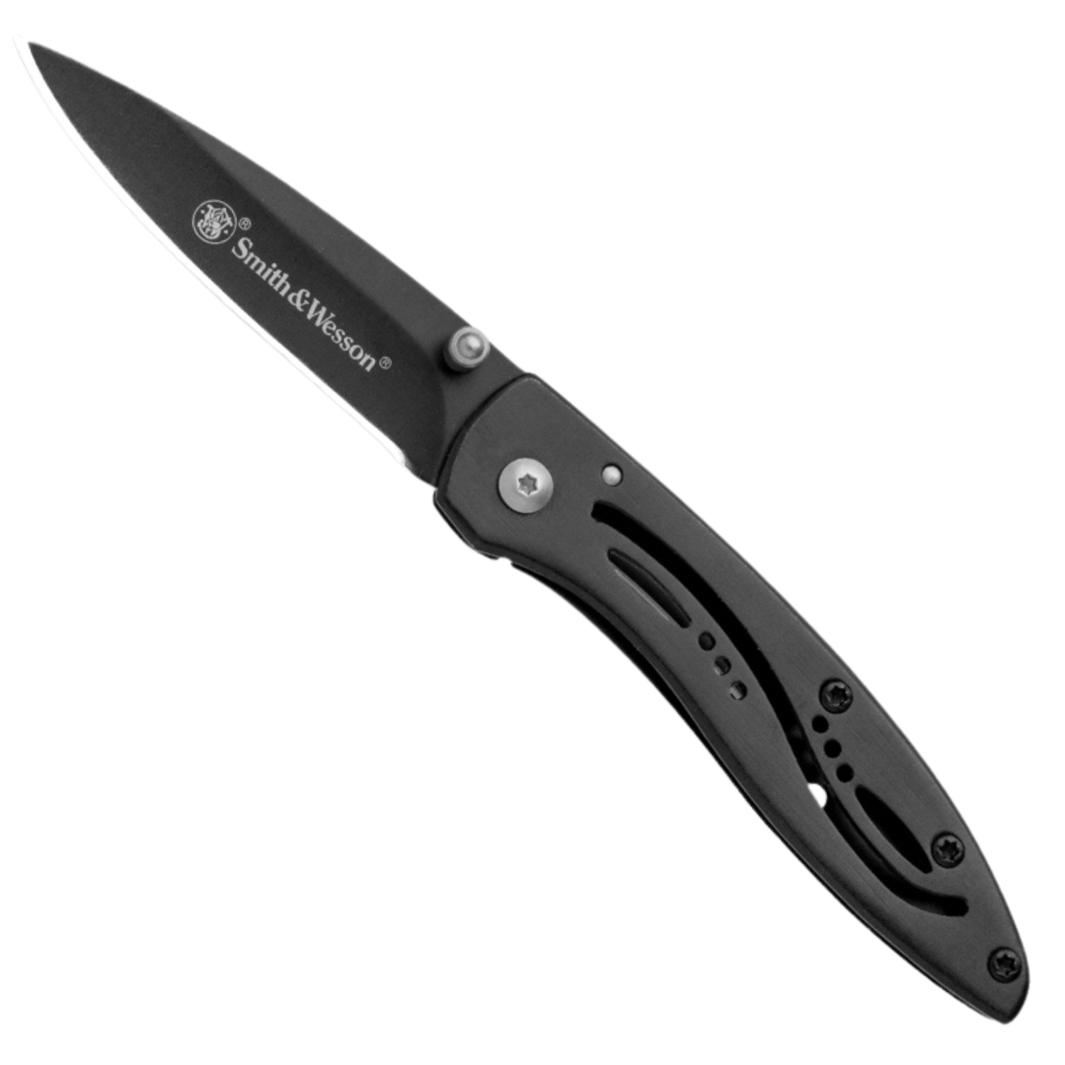 Smith Wesson® LPB Drop Point Folding Knife, Black Çakı CKLPBCP