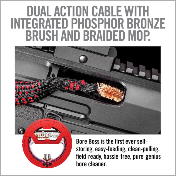 REAL AVID Bore Boss® 9mm WORLD’S EASIEST BORE CLEANER Namlu Temizleyici
