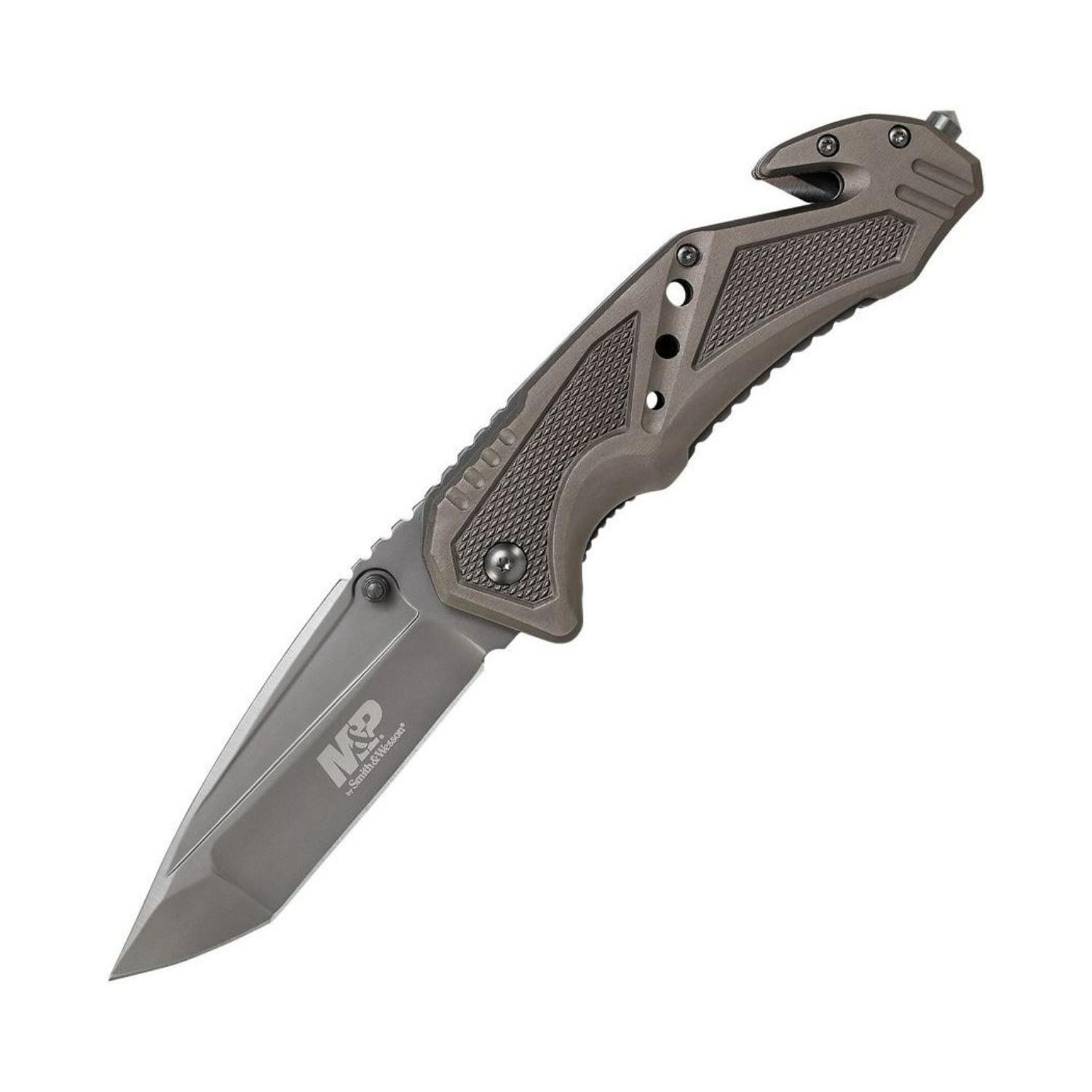 Smith Wesson® M&P® TANTO GREY Survivor Rescue Knife Carbon Taktik Çakı SWMP11GCP