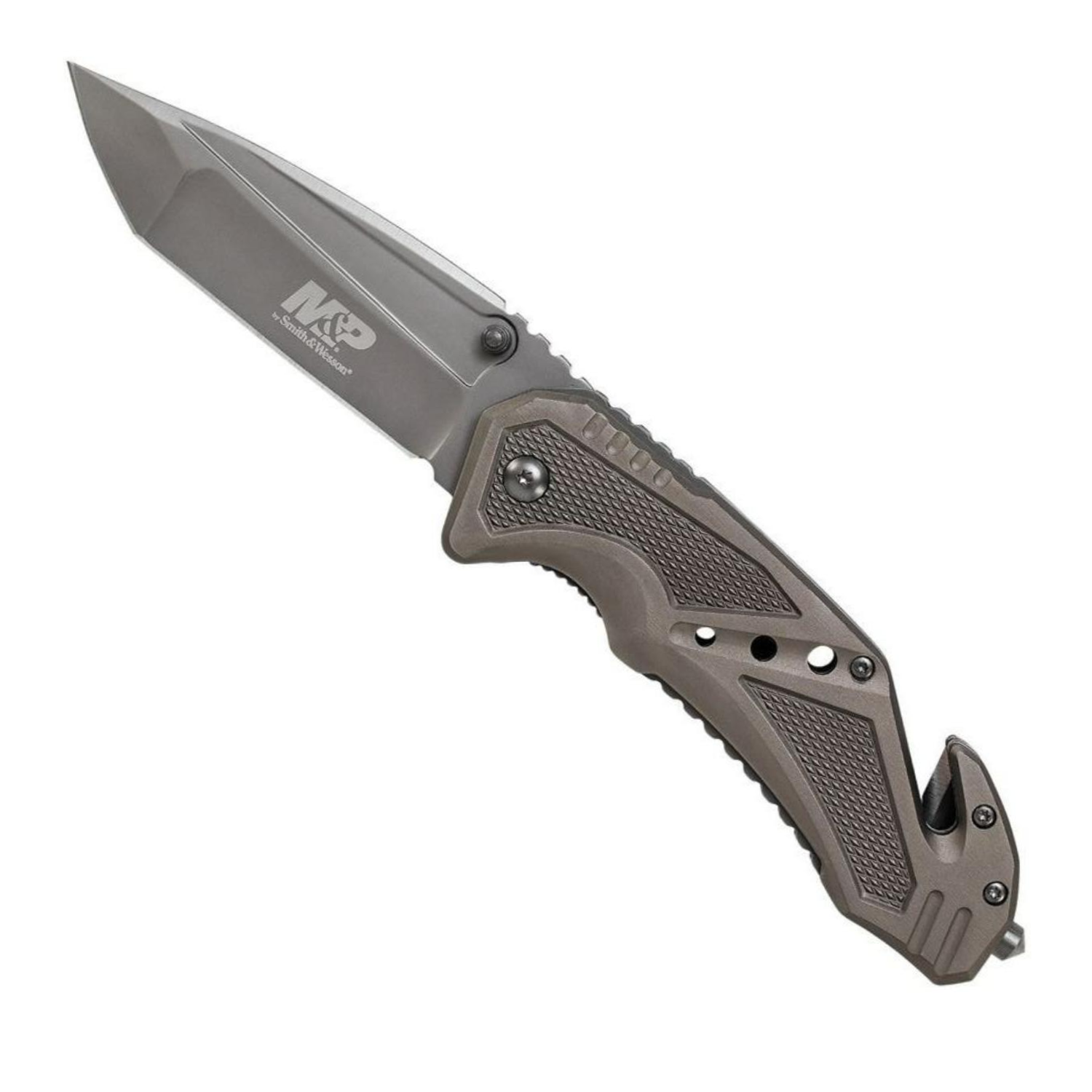 Smith Wesson® M&P® TANTO GREY Survivor Rescue Knife Carbon Taktik Çakı SWMP11GCP