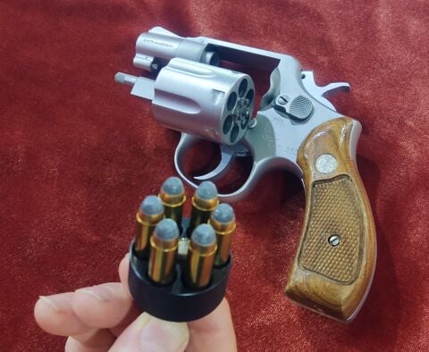 HKS 586-A Revolver Speedloader for .357 Mag - S&W 586, 686, 581, 681