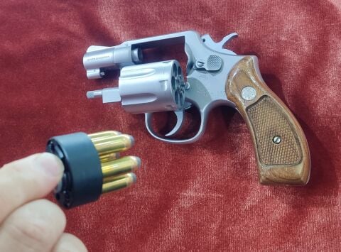 HKS 586-A Revolver Speedloader for .357 Mag - S&W 586, 686, 581, 681