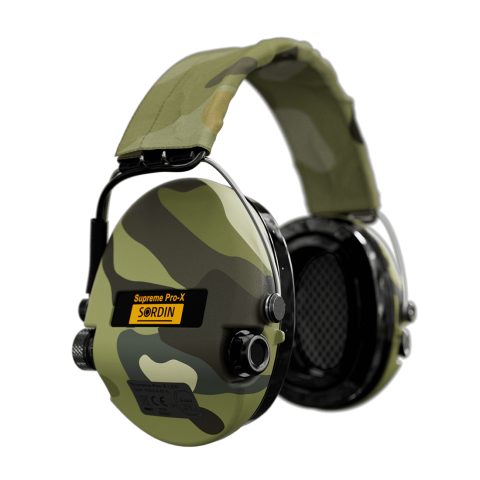 Sordin Supreme Pro-X LED CAMO JEL Bantlı Profesyonel Atış Kulaklığı