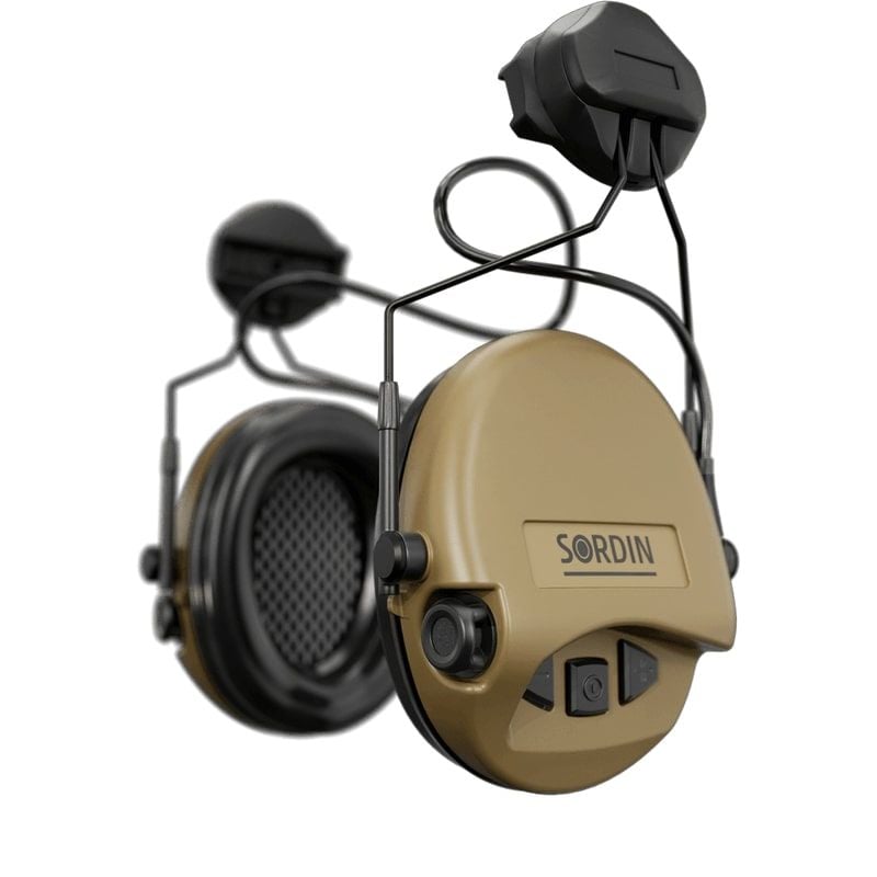 Sordin Supreme Mil ASKERI SINIF AUX ARC Rail Sand 72308-05-S Atış Kulaklığı