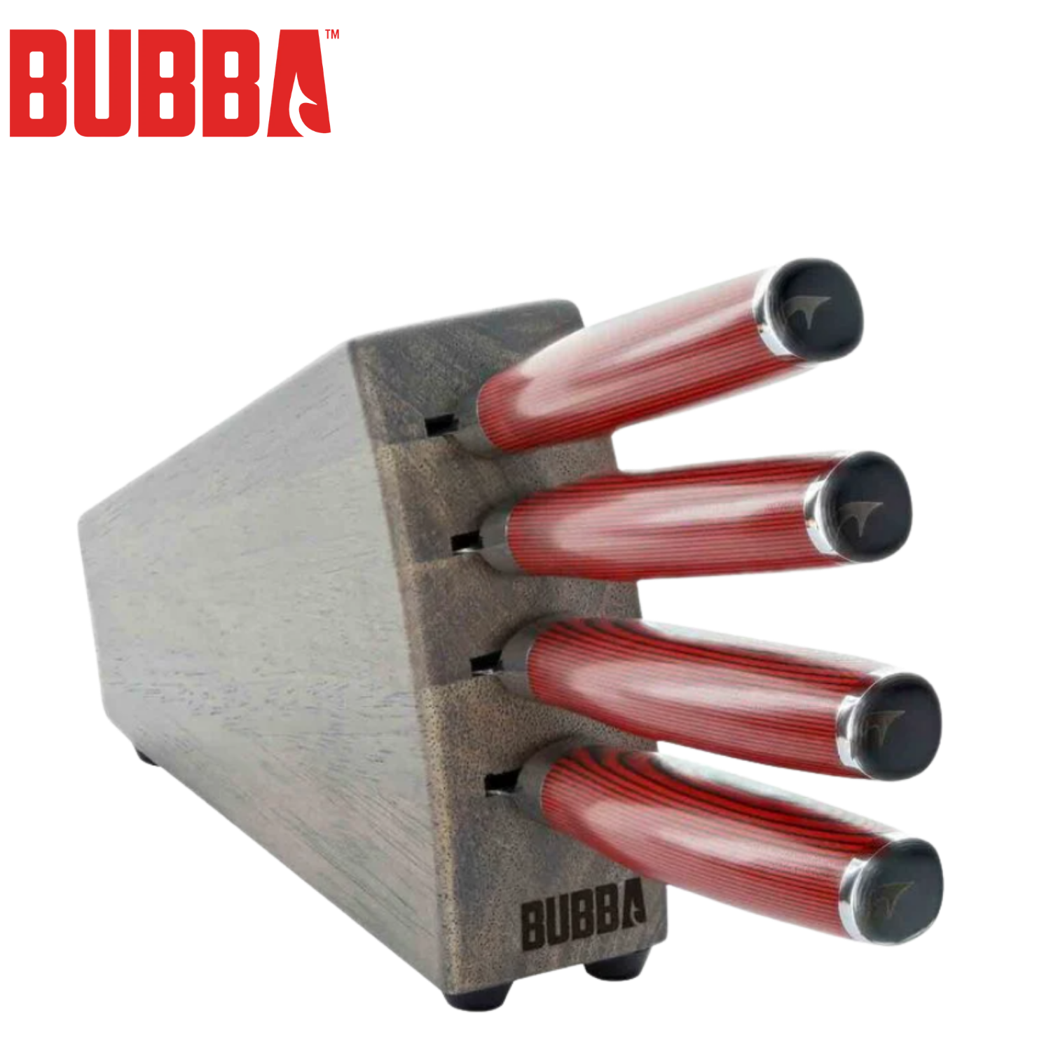 BUBBA USA Et Bıçağı 4'lü Set Ve Stand (German Stainless Steel) (1137660)