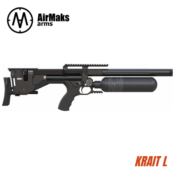 Airmaks KRAIT L 5.5mm/.22cal SİYAH PCP HAVALI TÜFEK