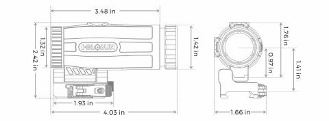 HOLOSUN HM3X MAGNIFIER 3X YAKINLASTIRICI