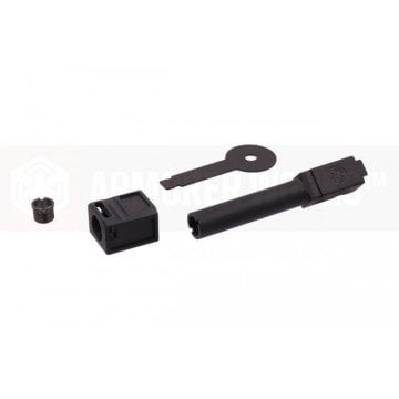 AW, WE Glock Kompensatör + Dış Namlu Kiti (COMPACT / MODEL 1 / SİYAH)