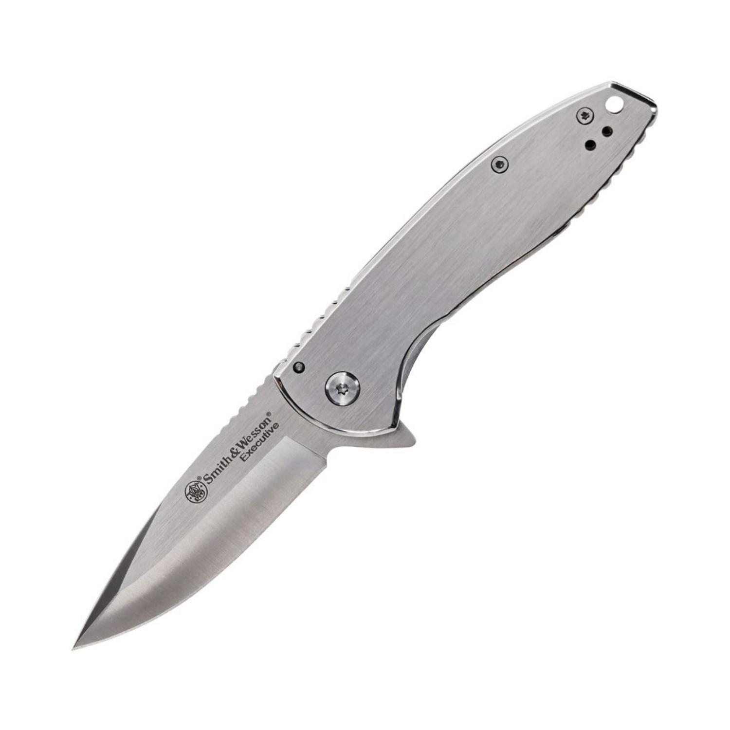 Smith Wesson® EXECUTIVE PLATINUM Satin Drop Point Çakı 1205009