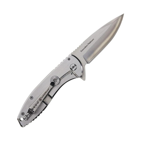 Smith Wesson® EXECUTIVE PLATINUM Satin Drop Point Çakı 1205009