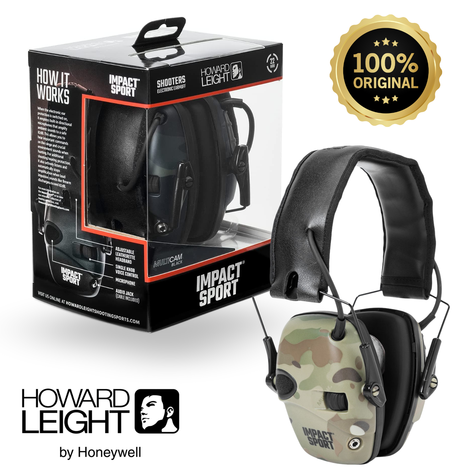 Howard Leight Impact Sport Sound CAMO (Elektronik Atış Kulaklığı)