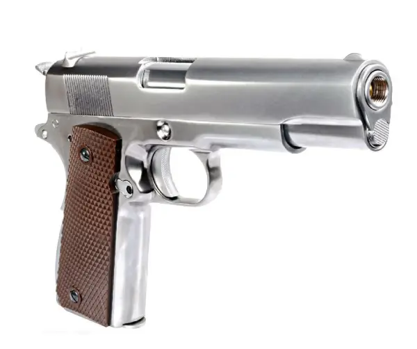 WE COLT 1911 Silver Kahve Kabza GBB Airsoft Tabanca