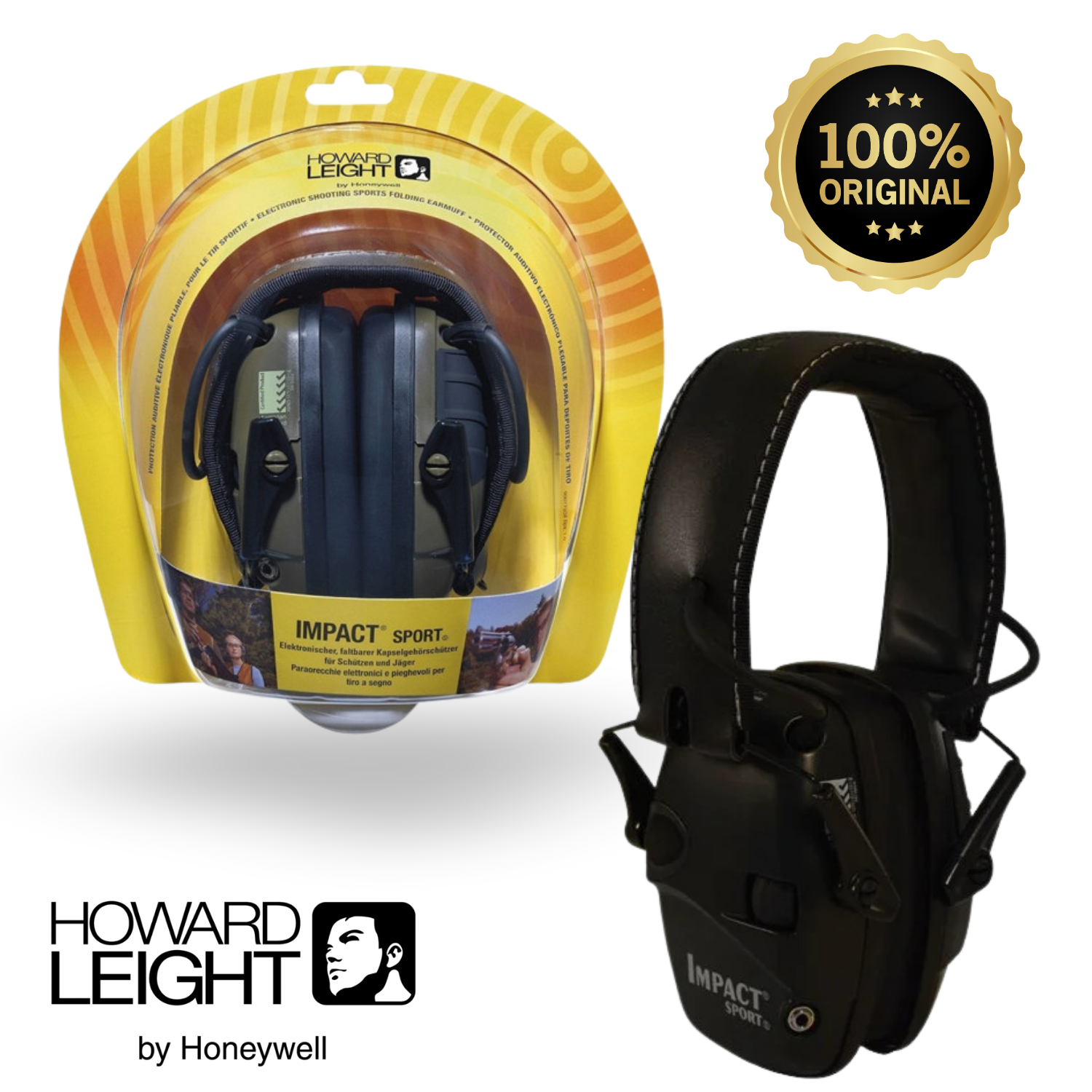 Howard Leight Impact Sport Sound SIYAH (Elektronik Atış Kulaklığı)