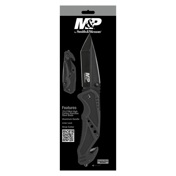 Smith Wesson® M&P® TANTO BLACK Survivor Rescue Knife Carbon Taktik Çakı SWMP11BCP