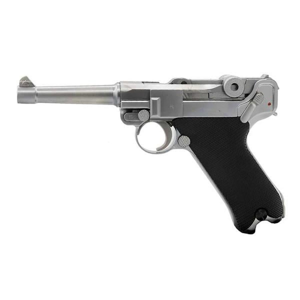 WE Luger P08 Silver 4 Kısa Namlu Airsoft Tabanca