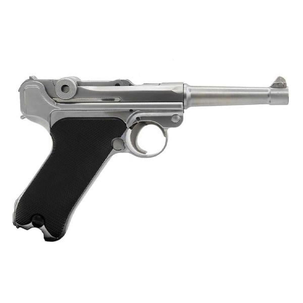 WE Luger P08 Silver 4 Kısa Namlu Airsoft Tabanca
