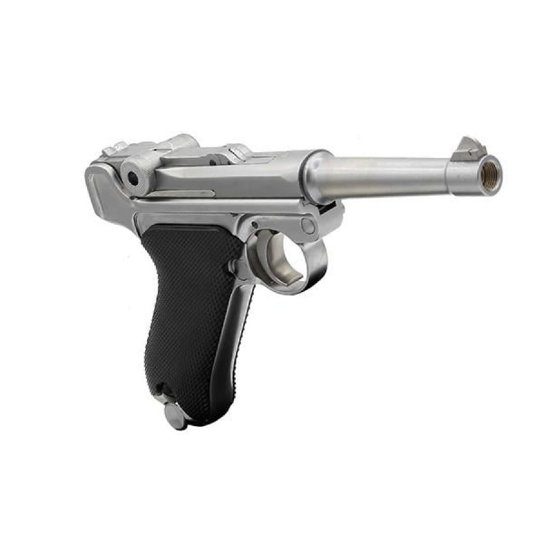 WE Luger P08 Silver 4 Kısa Namlu Airsoft Tabanca