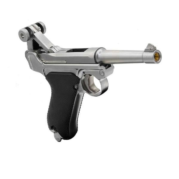 WE Luger P08 Silver 4 Kısa Namlu Airsoft Tabanca