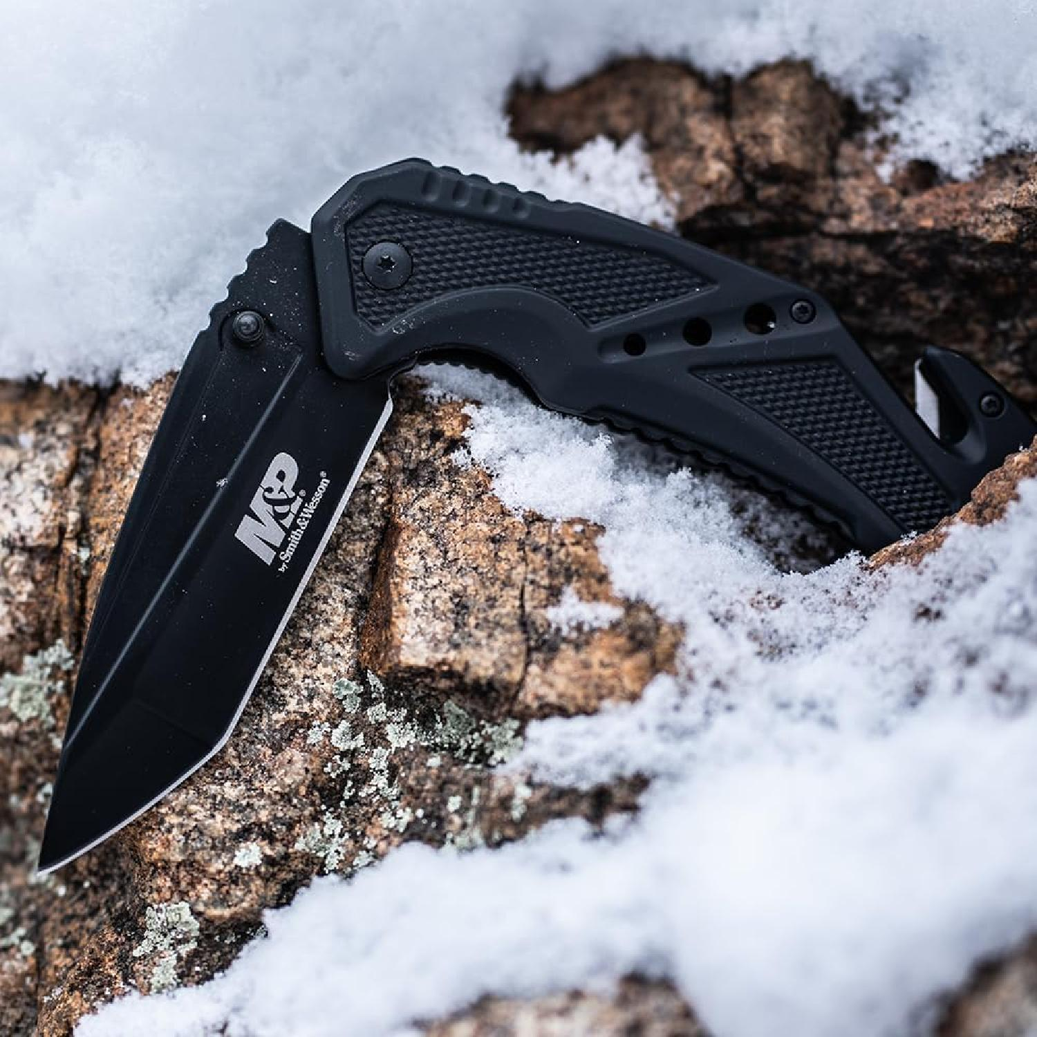 Smith Wesson® M&P® TANTO BLACK Survivor Rescue Knife Carbon Taktik Çakı SWMP11BCP