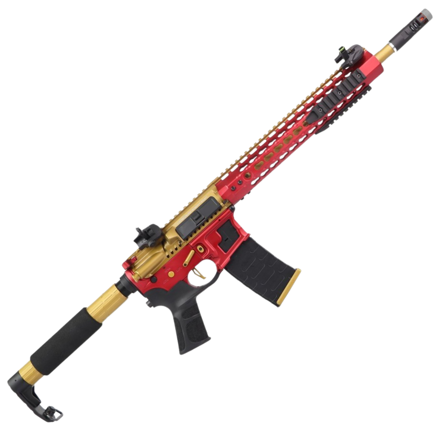 APS ASR121 Limited Edition Custom M4 Dragon 2.0 eSilverEdge AEG Airsoft Tüfek – Gold Dragon
