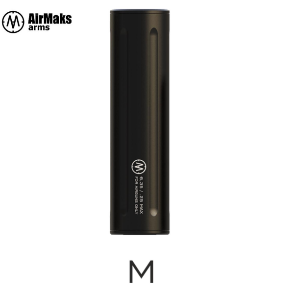 Airmaks Susturucu 1/2UNF - 40mm Çap - 151mm Uzunluk - Katran & Krait Uy. PCP Tüfek