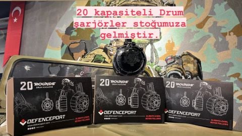 Defenceport 20 Fişek Kapasiteli 12 Kalibre Tambur Şarjör