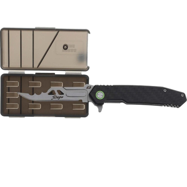 Schrade PHANTOM ENRAGE 7 Değiştirilebilir 6 Bıçaklı CARBON Grip 420A Çelik Katlanır Bıçak (1197648)