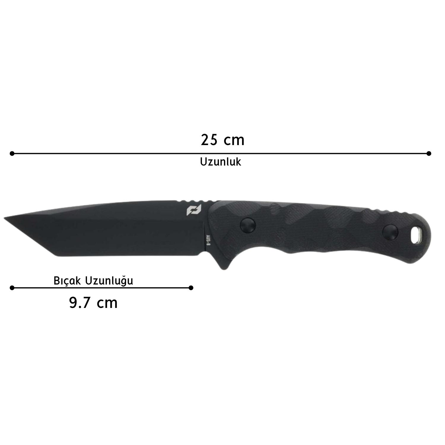 Schrade USA REGIME TANTO Fixed Blade AUS-8 Çelik Bıçak 1182619
