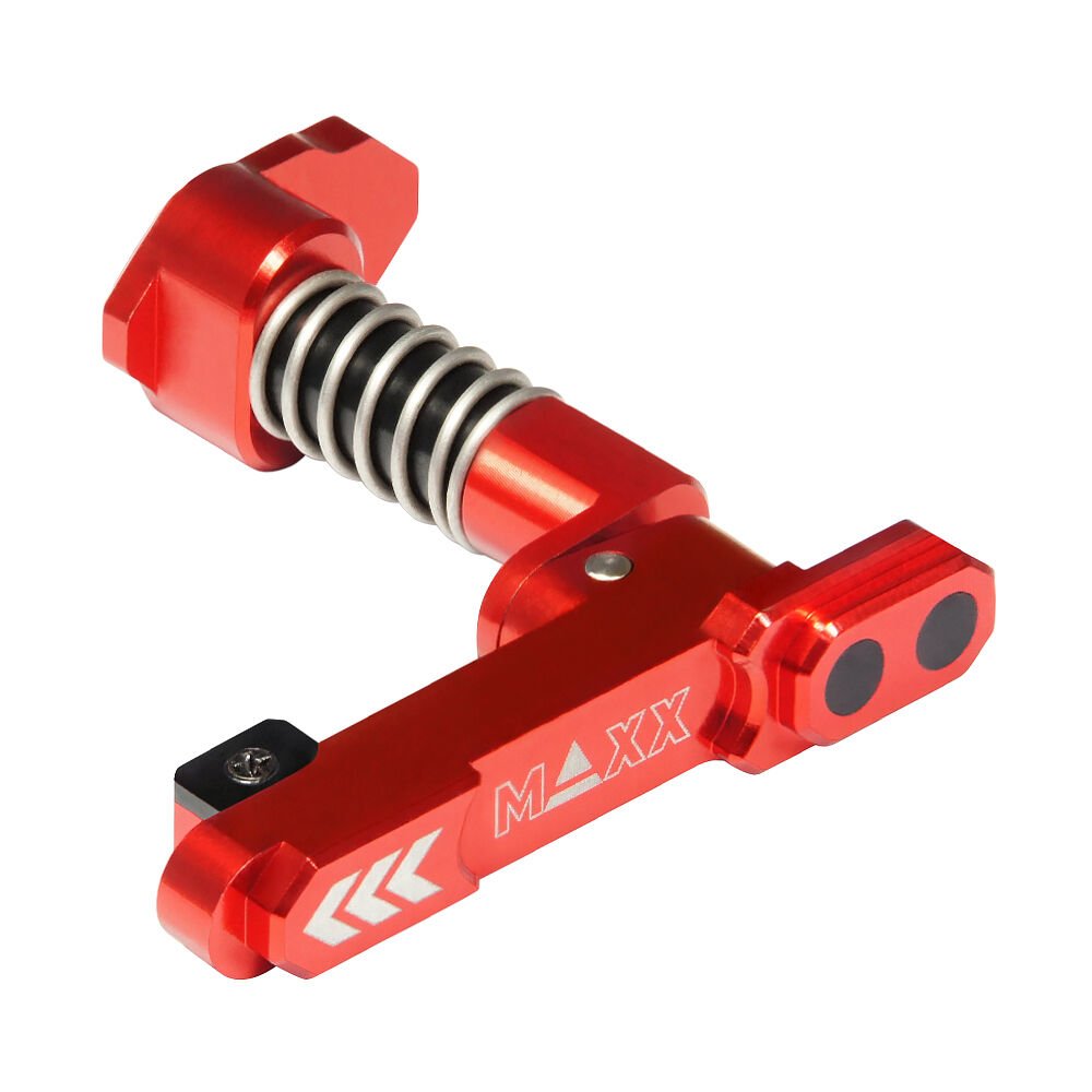 MAXX CNC Aluminum Advanced Magazine Release (Style B) Kırmızı Şarjör Mandalı MX-MAR001SBR