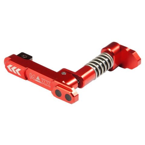 MAXX CNC Aluminum Advanced Magazine Release (Style B) Kırmızı Şarjör Mandalı MX-MAR001SBR