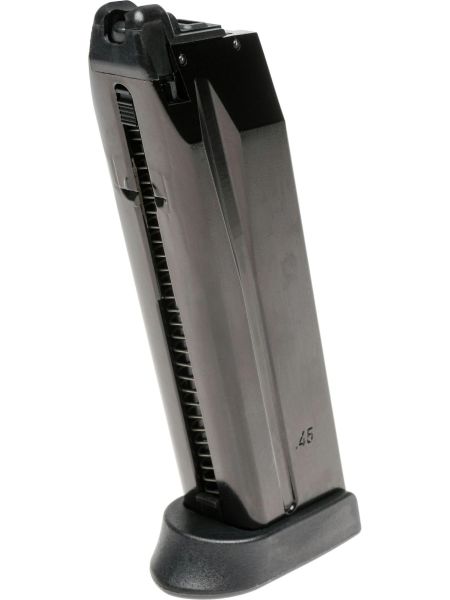UMAREX 28rd Metal Magazine for H&K HK45 GBB Pistol Şarjör  -Siyah UMAREX-1-MAG-HK45-28