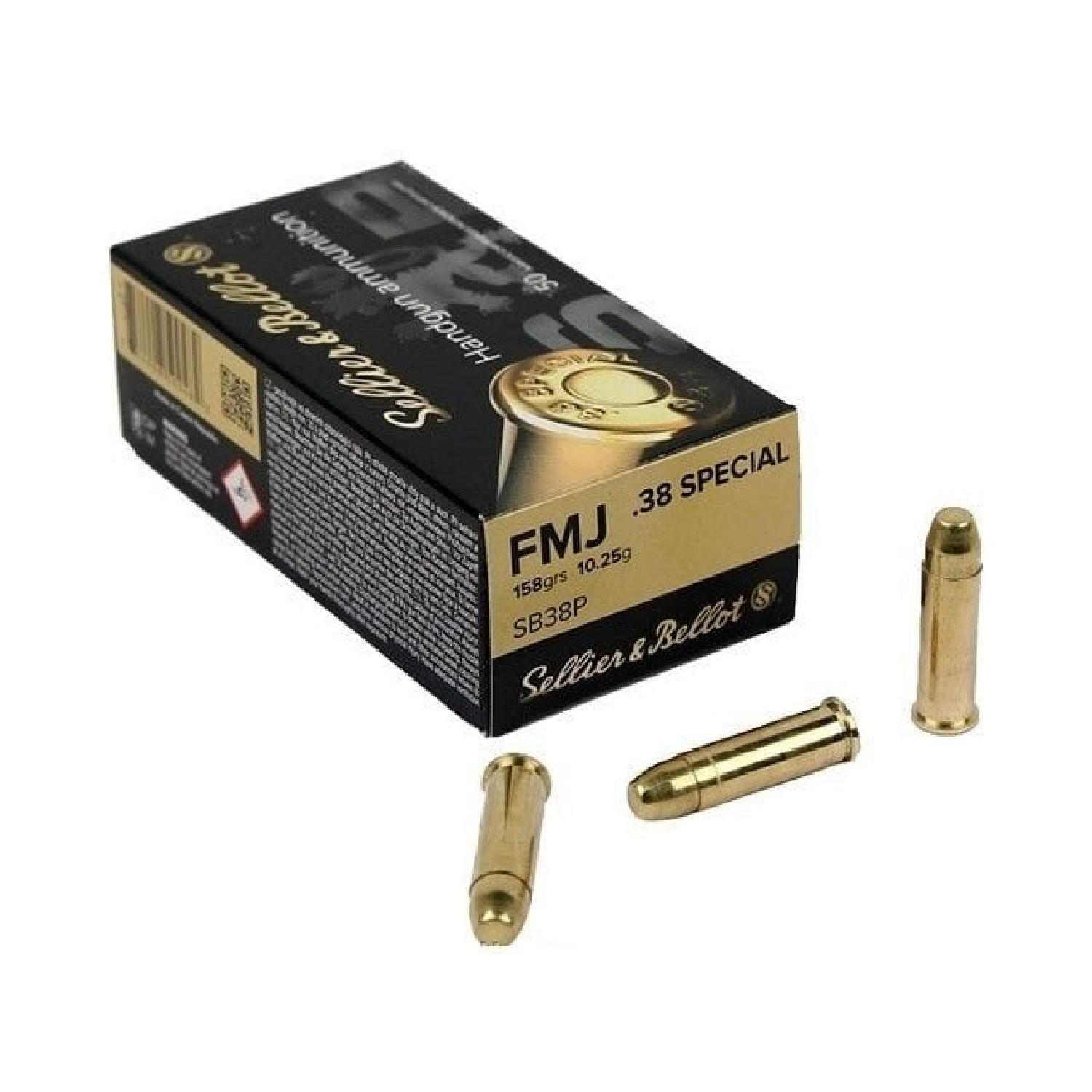 38 SP. SELLIER&BELLOT (FMJ-158 Grn) TABANCA FİŞEĞİ